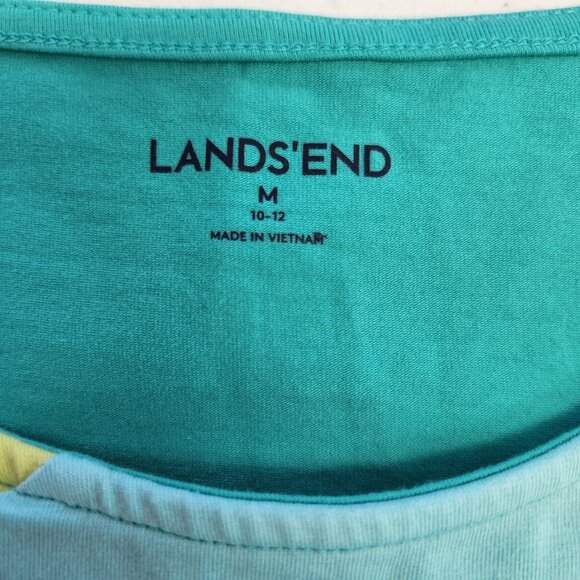 Lands End Girls 10/12 Rainbow Short Sleeve Pullover Dress 2175 - Picture 3 of 7